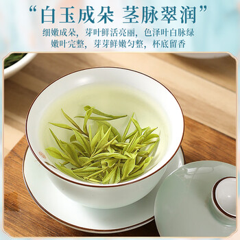 新旭堂白茶安吉茶叶绿茶礼盒装特级2025新茶春茶节日送人礼品送长辈200g 新旭堂白茶安吉茶叶绿茶礼盒装特级2025新茶春茶节日送人礼品送长辈200g