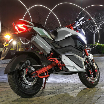 电摩m5电动摩托车72v电瓶车96高速改装跑车大功率男小电猴子 豪华版