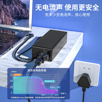 Delippo适用于JMGO坚果G3 X1/J7S/Q8投影仪电源适配器120W充电器19.5V 6.15A 电源线 圆口5.5*2.5mm