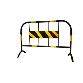 TULX 黑黄铁马护栏不锈钢福建厦门商场学校道路工地红白移动隔离栏加厚