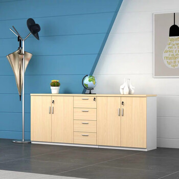 办公室茶水柜实木矮柜歺边柜餐边柜矮柜储物柜木质茶水柜定制地柜长条