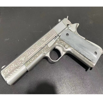 11原厂zy1战鹰m1911仿真模型玩具枪激光 全金属自动空挂回膛可全拆大