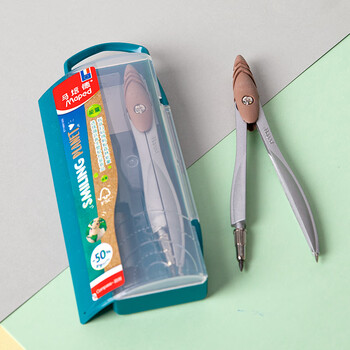 马培德（Maped）微笑星球环保减塑圆规 初高中考试圆规 学生制图绘图学习工具 199512CHFM【HB铅芯款/2件套】