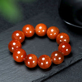oidsg【】龙纹红玛瑙手链2.0大颗粒龙纹圆珠男士手串 龙纹玛瑙20mm