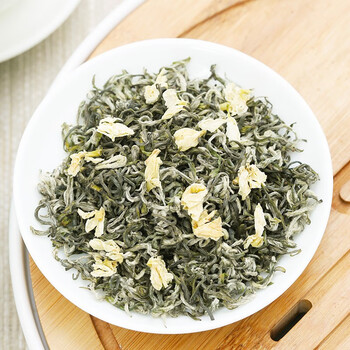 春上早茉莉花茶  2025新茶特级飘雪浓香型毛尖茶叶四川花茶年货礼盒250g