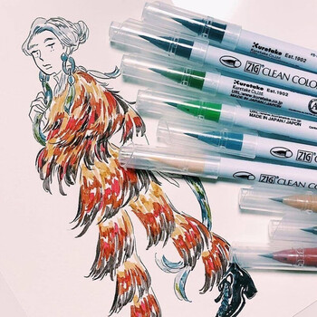 吴竹(KURETAKE)ZIG软尖笔水彩笔马克笔勾线笔36色套装RB-6000AT/36V 吴竹(KURETAKE)ZIG软尖笔水彩笔马克笔勾线笔36色套装RB-6000AT/36V