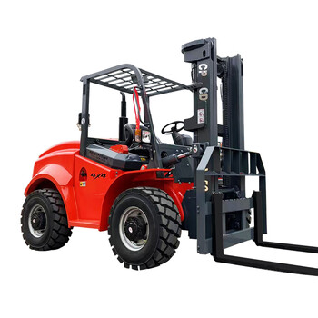 惠利得 越野叉车四驱3吨5t矮款一体式搬运装卸车多功能液压6t越野型叉