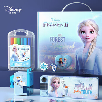 迪士尼(Disney)文具套装 艾莎公主文具绘画礼盒 开学大礼包儿童女孩小学生学习用品女孩生日礼物 E0339F 迪士尼(Disney)文具套装 艾莎公主文具绘画礼盒 开学大礼包儿童女孩小学生学习用品女孩生日礼物 E0339F
