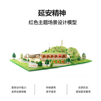 一大会址遵义会议延安精神故红色教育青少年建筑模型遵延安精神创意