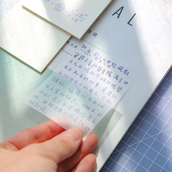 誉禾透明便利贴标签贴学生可撕便签贴留言记事贴分类标记贴防水手帐贴n次贴便签纸2本装 5188