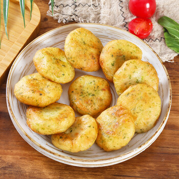 山东特产日式鱼香虾饼海苔虾仁饼鳕鱼虾饼速冻海鲜小吃饼 3斤