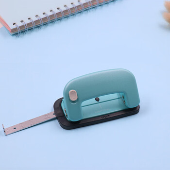 MAX 美克司（MAX）两孔打孔器 省力办公文件档案圆孔打孔机10张/80g DP-12/GL 绿色