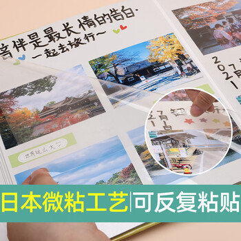 Nakabayashi仲林NCL相册DIY覆膜自粘贴式纪念册40页YB-73775 千福万来