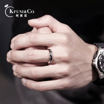 老凤祥s925银戒指男潮流小众复古单身男指环轻奢生日情人节礼物 情人