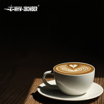 MHW-3BOMBER轰炸机[礼物]陶瓷咖啡杯拿铁拉花杯杯碟ins复古高级感小众