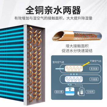 霍菱美尔除湿机50~1000㎡车间仓库地下室车库档案室别墅工业大功率除湿器 168L【适用200-350㎡】HL-8168C