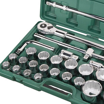 世达(SATA)26件19MM&25MM系列重型12角套筒组套大型套筒套装09016 世达(SATA)26件19MM&25MM系列重型12角套筒组套大型套筒套装09016