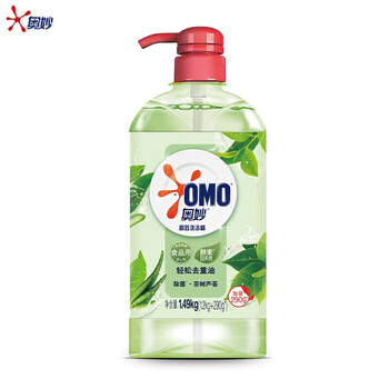奥妙（OMO） 洗洁精 茶树除菌1.49kg*2瓶 去重油除菌果蔬宝宝餐具洗碗食品用