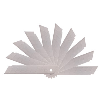 得力(deli)【超级爆款】8刀头SK5合金钢大号美工刀片/裁纸刀片 10片便携 办公用品 2011 得力(deli)【超级爆款】8刀头SK5合金钢大号美工刀片/裁纸刀片 10片便携 办公用品 2011