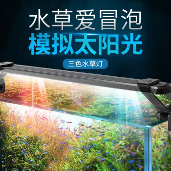 老漁匠鱼缸灯led灯水族箱水草灯防水草缸灯照明专用高透光三基色水族造景灯爆藻灯led蓝白 43cm 适合鱼缸45 55cm 图片价格品牌报价 京东