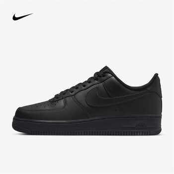 耐克(nike)air force 1 07 男子af1纯黑 黑武士 低帮空军一号运动鞋