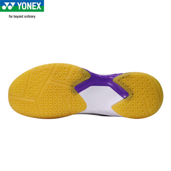 YONEX尤尼克斯羽毛球鞋yy女款训练透气缓震SHB101CR 白紫37.5 YONEX尤尼克斯羽毛球鞋yy女款训练透气缓震SHB101CR 白紫37.5