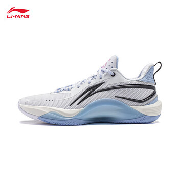 李宁闪灵篮球鞋男鞋2024春新款支撑篮球专业竞技鞋字母运动鞋标准白