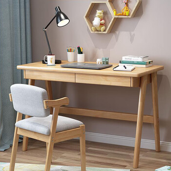 悟辉日式书桌简约家用中学生北欧小户型学习写字桌卧室