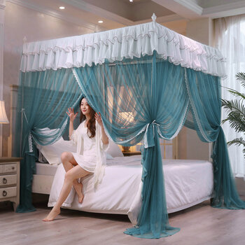 2022新款单买蚊帐不带支架蚊帐家用卧室公主风1518床1m纹帐子新款a10