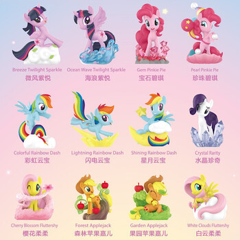 小马宝莉自然系列盲盒潮流摆件玩具确认款弭黎彩虹云宝