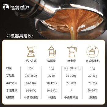 瑞幸咖啡即享深烘拼配咖啡豆500克/袋低酸醇厚油脂顺滑手冲阿拉比卡黑咖啡