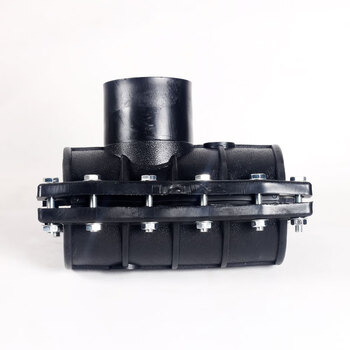 pe快速接头抢修节哈夫节管道免热熔管道增接口哈夫三通抱箍马鞍座 200