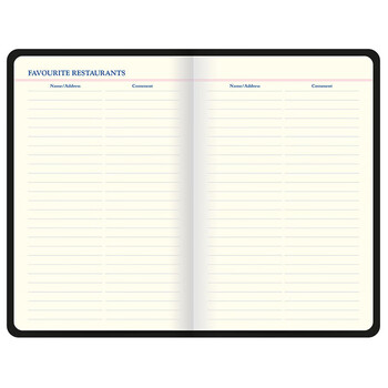 Filofax＆Letts联名款英国进口记事本ICON图标系列定页笔记本中号海军蓝旅行内页本090155