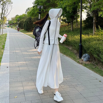 蕉下日本upf50 防晒衣女长款薄款同款衣女夏季薄款冰丝全身防晒