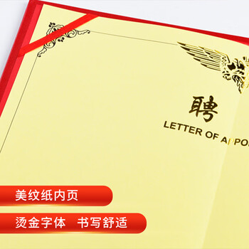 递乐 8K荣誉聘书加厚硬面证书奖状附赠内芯年会员工颁奖 6本装 5339 递乐 8K荣誉聘书加厚硬面证书奖状附赠内芯年会员工颁奖 6本装 5339