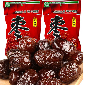 阿胶枣无核金丝蜜枣252g*2即食水晶枣沧州特产大红枣营养休闲零食