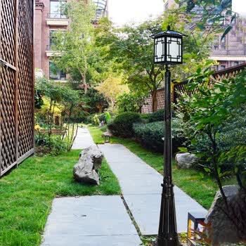 高杆灯室外防水3米庭院灯小区道路公园别墅花园新中式窗花家用农村