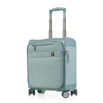 时尚牛津布行李箱女16吋登机拉杆箱男超轻商务旅行密码箱子万黑色16寸