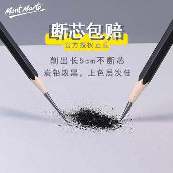 蒙玛特(Mont Marte)素描铅笔10支 素描套装素描笔2h-8b画画炭笔绘画笔速写笔 美术画笔学生画画笔全套MPN0111 速写 马克笔绘画