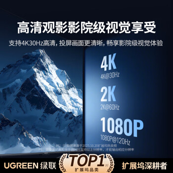 绿联（UGREEN）Type-C扩展坞雷电4K拓展坞USB分线器HDMI转接头通用苹果MacBook华为手机平板电脑转换器笔记本iPad