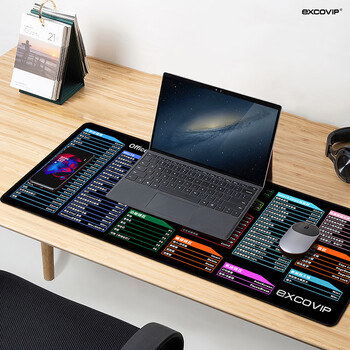 宜适酷(EXCO)快捷键鼠标垫大号桌垫office专用笔记本电脑办公软件鼠标垫快捷键锁边游戏键盘大垫子9141 宜适酷(EXCO)快捷键鼠标垫大号桌垫office专用笔记本电脑办公软件鼠标垫快捷键锁边游戏键盘大垫子9141