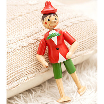 木制关节玩偶人偶男女孩玩具生日礼物 匹诺曹--高30cm   (纯手工定)