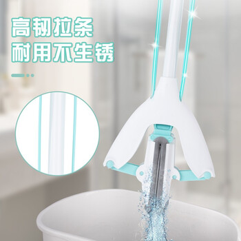 妙洁胶棉拖把27cm杆长124共1头对折式懒人家用一拖净免手洗海绵吸水 妙洁胶棉拖把27cm杆长124共1头对折式懒人家用一拖净免手洗海绵吸水