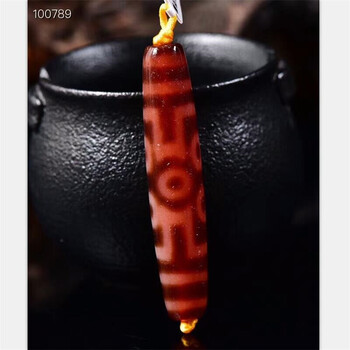 ❁❀✿✾ 火供九眼天珠 置物 赤❁❀✿✾