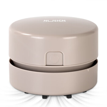 纽赛（NUSIGN）充电式强吸力桌面吸尘器 迷你键盘除尘橡皮屑清洁器 灰NS199-S【热门商品】得力旗下高端品牌