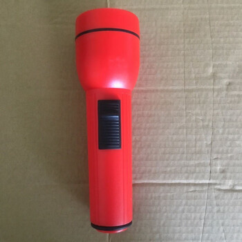 手电筒电池款老式手电筒学生老人夜起家用户外野营装1号电池 红色没有