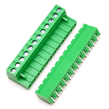 丢石头 KF2EDGK 5.08mm间距 12PIN 弯针款 插拔式接线端子 每件10套（插座+插头） 免焊接