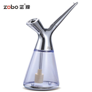 ZOBO正牌min水烟壶循环型可清洗烟嘴粗中细烟烟丝过滤器ZB-539银色