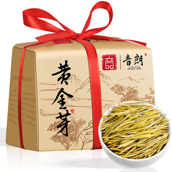 音朗 茶叶绿茶 黄金芽奶白茶新茶明前春茶自饮口粮好茶传统纸包100g
