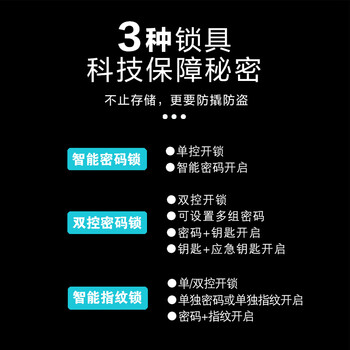 花都家美国保测认证防撬保密柜办公文件柜加厚智能密码锁四门无抽屉BMG03